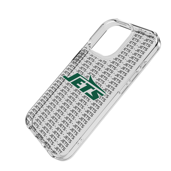 New York Jets Text Backdrop iPhone Clear Phone Case for Apple iPhone Iso.Jpg
