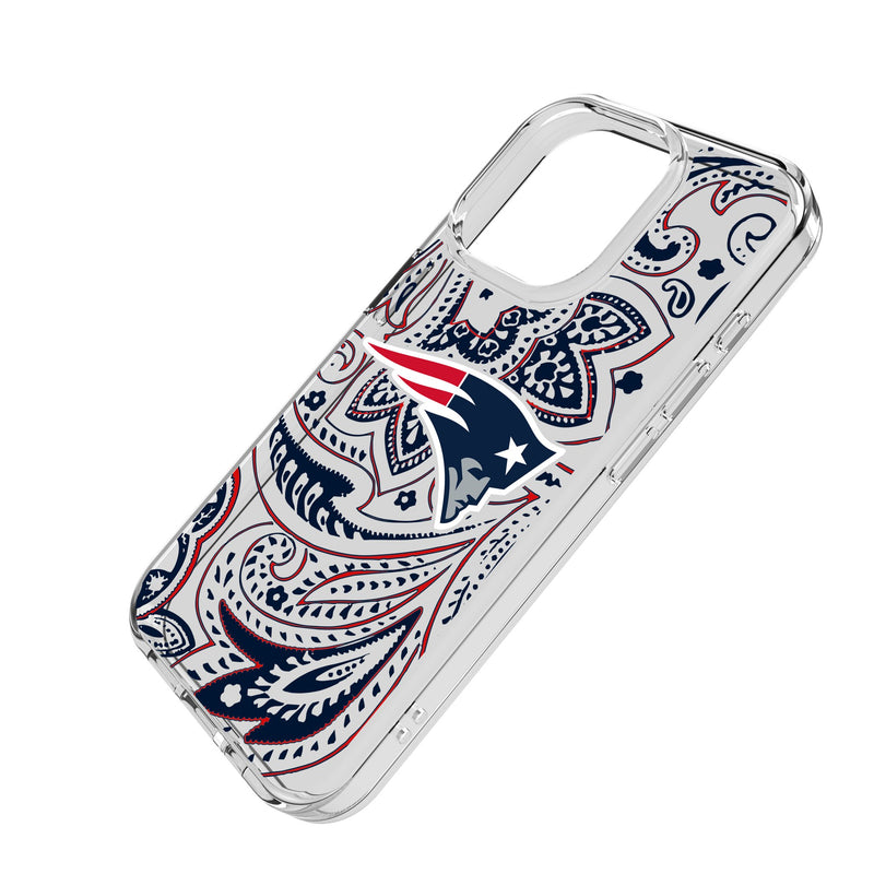 New England Patriots Paisley iPhone Clear Phone Case for Apple iPhone Iso.Jpg