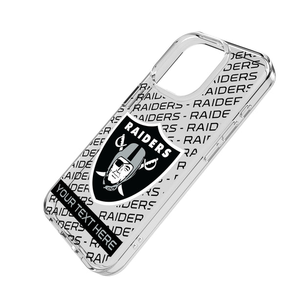 Las Vegas Raiders Personalized Tilt iPhone Clear Phone Case for Apple iPhone Iso.Jpg
