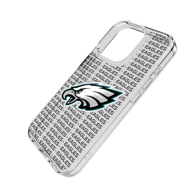 Philadelphia Eagles Text Backdrop iPhone Clear Phone Case for Apple iPhone Iso.Jpg