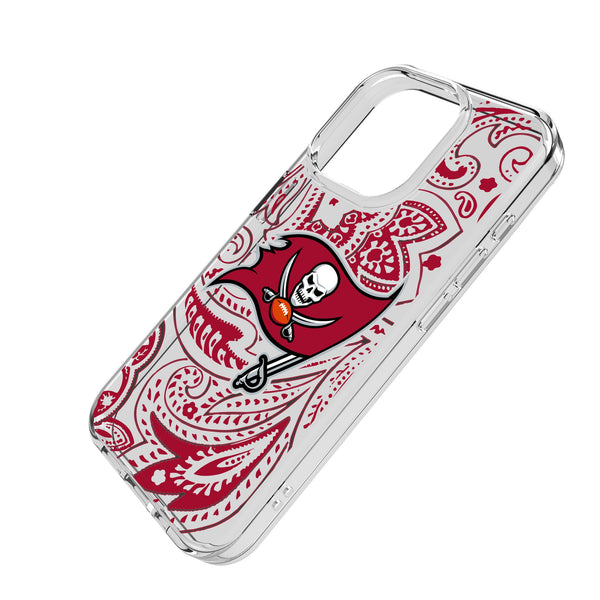 Tampa Bay Buccaneers Paisley iPhone Clear Phone Case for Apple iPhone Iso.Jpg