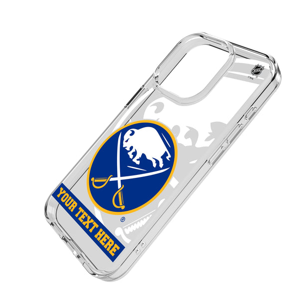Buffalo Sabres Personalized Tilt iPhone Clear Phone Case for Apple iPhone Iso.Jpg