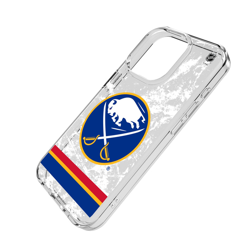 Buffalo Sabres Ice Stripe iPhone Clear Phone Case for Apple iPhone Iso.Jpg