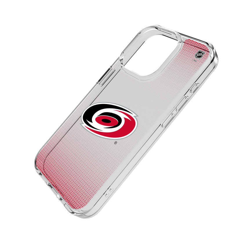 Carolina Hurricanes Linen iPhone Clear Phone Case for Apple iPhone Iso.Jpg