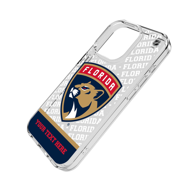 Florida Panthers Personalized EndZone Plus iPhone Clear Phone Case for Apple iPhone Iso.Jpg