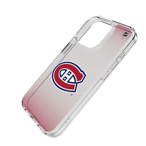 Montreal Canadiens Linen iPhone Clear Phone Case for Apple iPhone Iso.Jpg