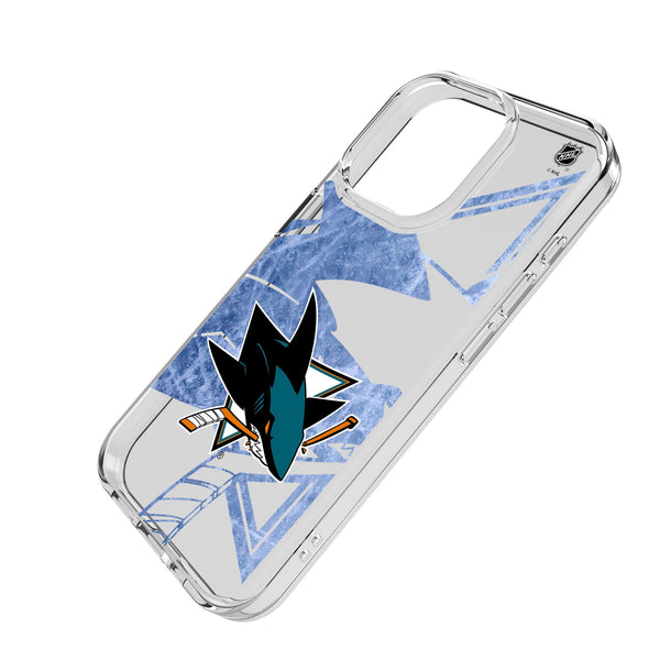 San Jose Sharks Ice Tilt iPhone Clear Phone Case for Apple iPhone Iso.Jpg