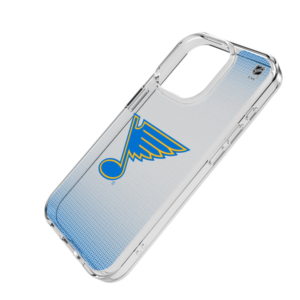 St. Louis Blues Linen iPhone Clear Phone Case for Apple iPhone Iso.Jpg