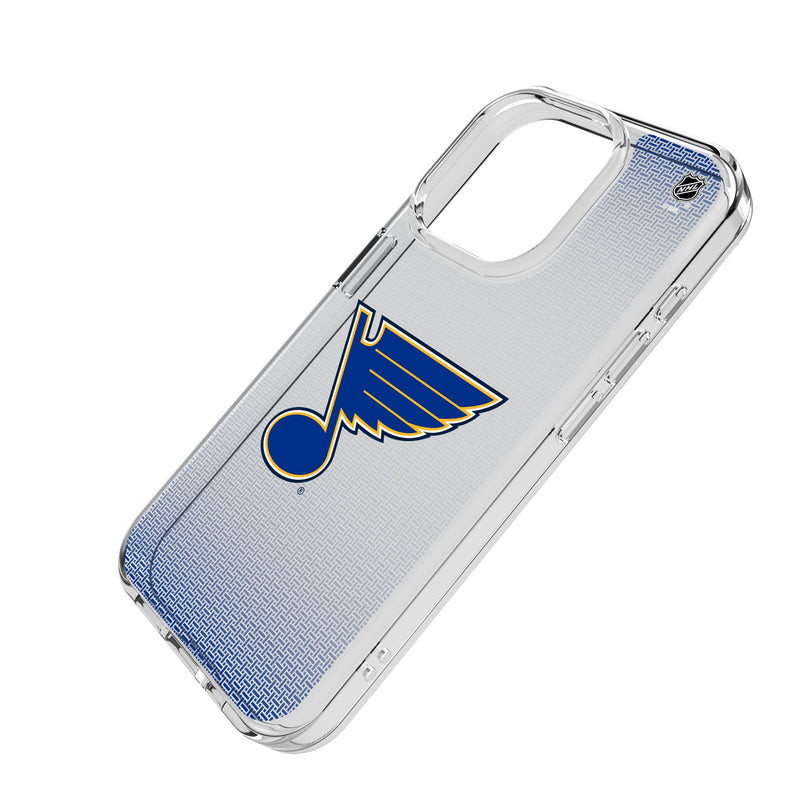 St. Louis Blues Linen iPhone Clear Phone Case for Apple iPhone Iso.Jpg