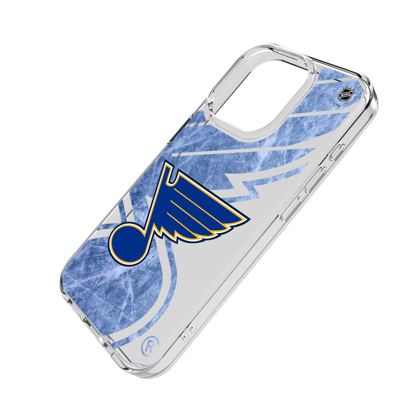 St. Louis Blues Ice Tilt iPhone Clear Phone Case for Apple iPhone Iso.Jpg