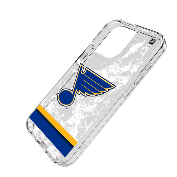St. Louis Blues Ice Stripe iPhone Clear Phone Case for Apple iPhone Iso.Jpg