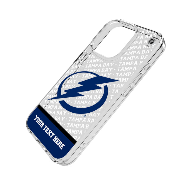 Tampa Bay Lightning Personalized EndZone Plus iPhone Clear Phone Case for Apple iPhone Iso.Jpg