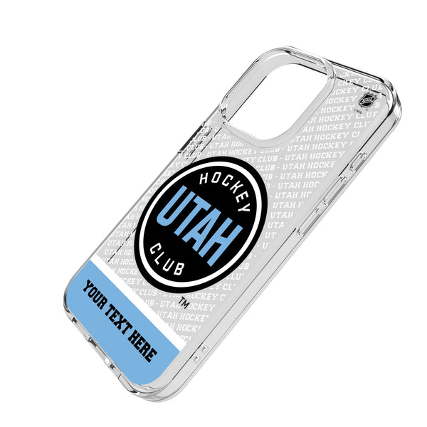 Utah Hockey Club Personalized EndZone Plus iPhone Clear Phone Case for Apple iPhone Iso.Jpg