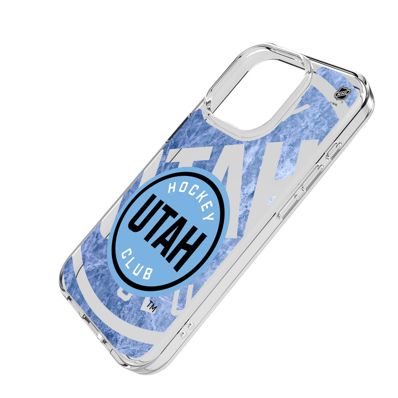 Utah Hockey Club Ice Tilt iPhone Clear Phone Case for Apple iPhone Iso.Jpg