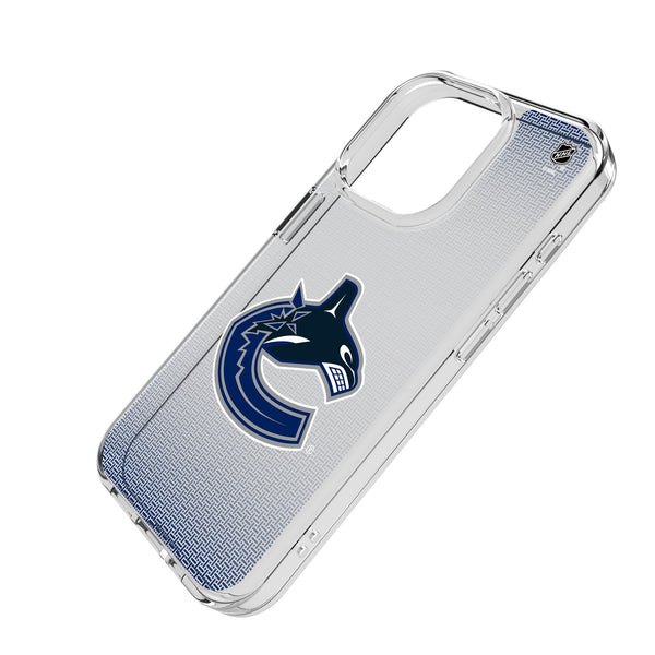 Vancouver Canucks Linen iPhone Clear Phone Case for Apple iPhone Iso.Jpg