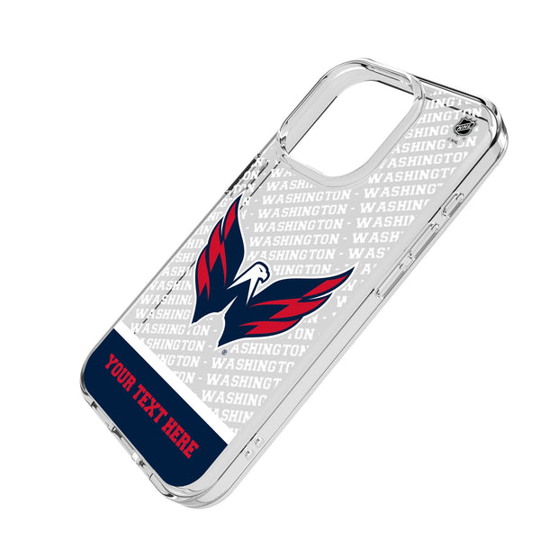 Washington Capitals Personalized EndZone Plus iPhone Clear Phone Case for Apple iPhone Iso.Jpg