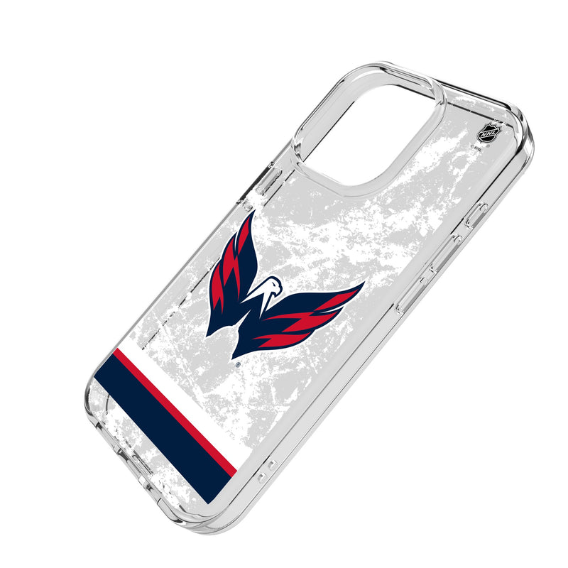 Washington Capitals Ice Stripe iPhone Clear Phone Case for Apple iPhone Iso.Jpg