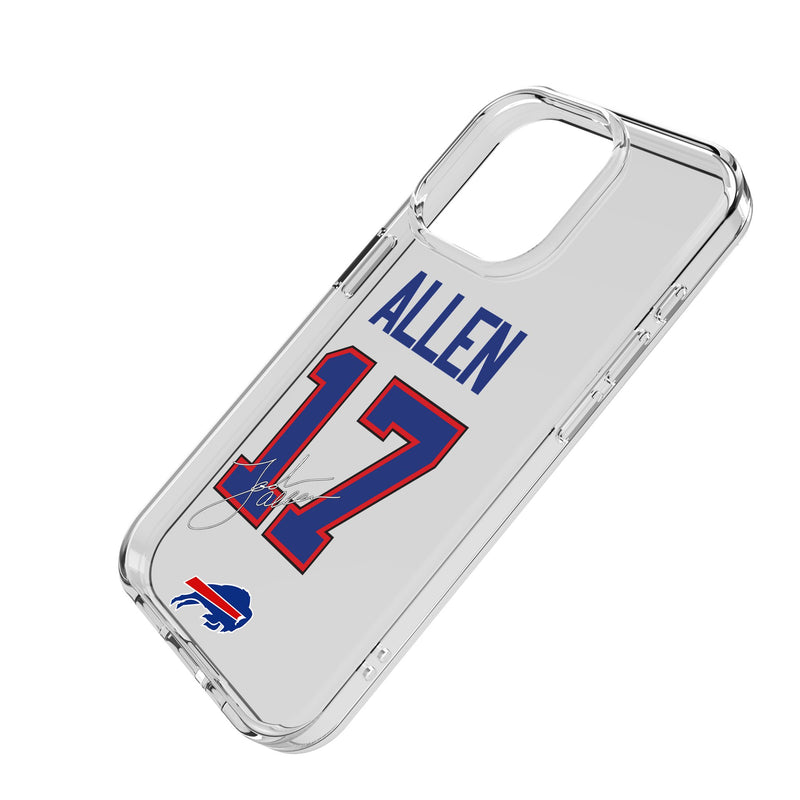 Josh Allen Buffalo Bills 17 Game Tactic iPhone Clear Phone Case for Apple iPhone Iso.Jpg
