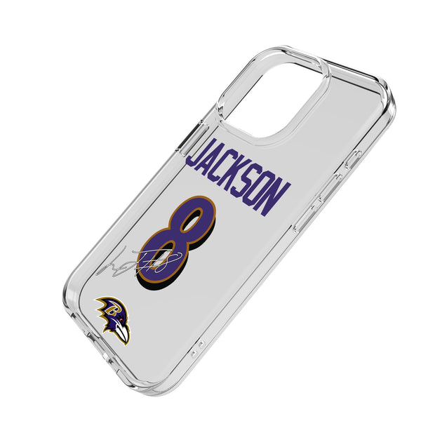 Lamar Jackson Baltimore Ravens 8 Game Tactic iPhone Clear Phone Case for Apple iPhone Iso.Jpg