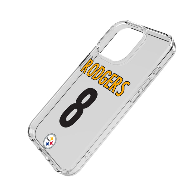 Aaron Rodgers Pittsburgh Steelers 8 Game Tactic iPhone Clear Phone Case for Apple iPhone Iso.Jpg