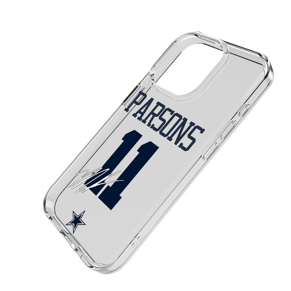 Micah Parsons Dallas Cowboys 11 Game Tactic iPhone Clear Phone Case for Apple iPhone Iso.Jpg
