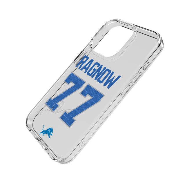 Frank Ragnow Detroit Lions 77 Game Tactic iPhone Clear Phone Case for Apple iPhone Iso.Jpg