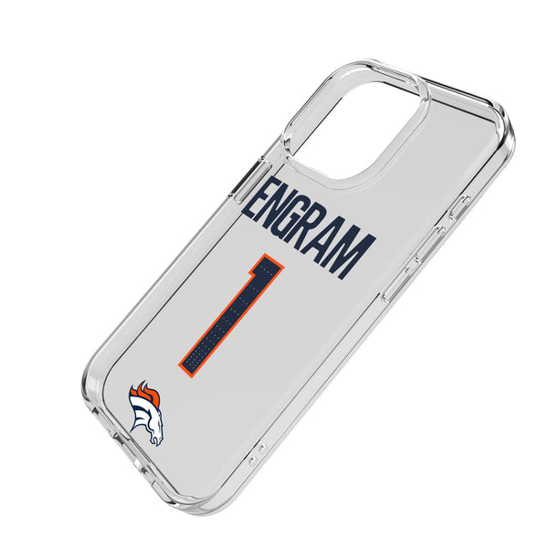 Evan Engram Denver Broncos 1 Game Tactic iPhone Clear Phone Case for Apple iPhone Iso.Jpg