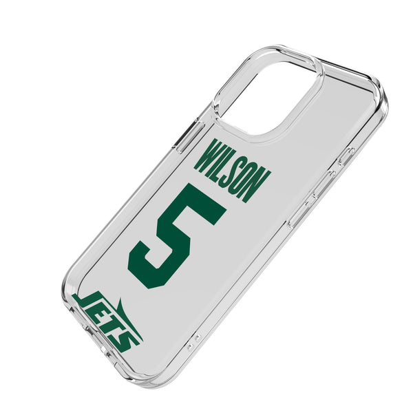 Garrett Wilson New York Jets 5 Game Tactic iPhone Clear Phone Case for Apple iPhone Iso.Jpg
