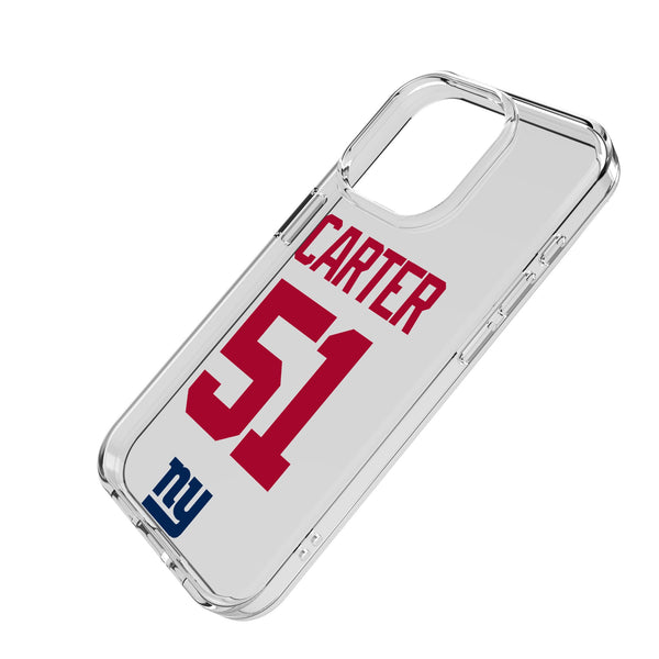 Abdul Carter New York Giants 51 Game Tactic iPhone Clear Phone Case for Apple iPhone Iso.Jpg