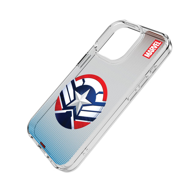 Marvel Avengers Sam Wilson Captain America Grid iPhone Clear Phone Case for Apple iPhone Iso.Jpg