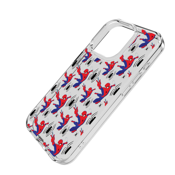 Marvel Spider-Man Pattern iPhone Clear Phone Case for Apple iPhone Iso.Jpg