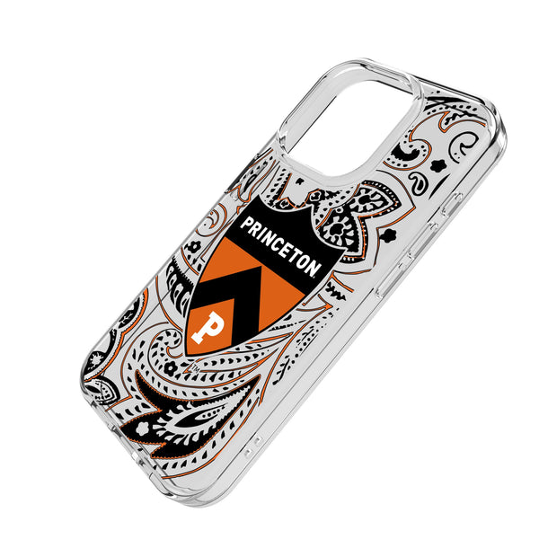 Princeton Tigers Paisley iPhone Clear Phone Case for Apple iPhone Iso.Jpg