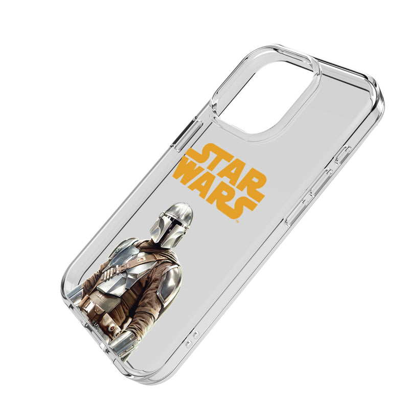 Star Wars: The Mandalorian Din Djarin Color Block iPhone Clear Phone Case for Apple iPhone Iso.Jpg