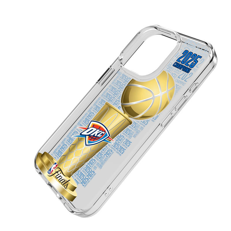 Oklahoma City Thunder 2025 NBA Champions iPhone Clear Phone Case for Apple iPhone Iso.Jpg