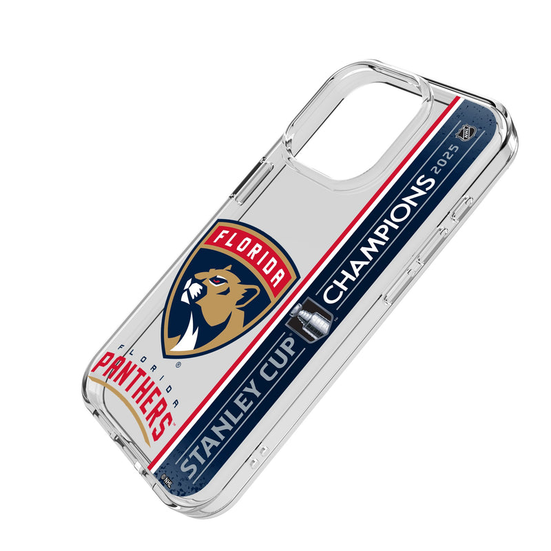 Florida Panthers 2025 Stanley Cup iPhone Clear Phone Case for Apple iPhone Iso.Jpg