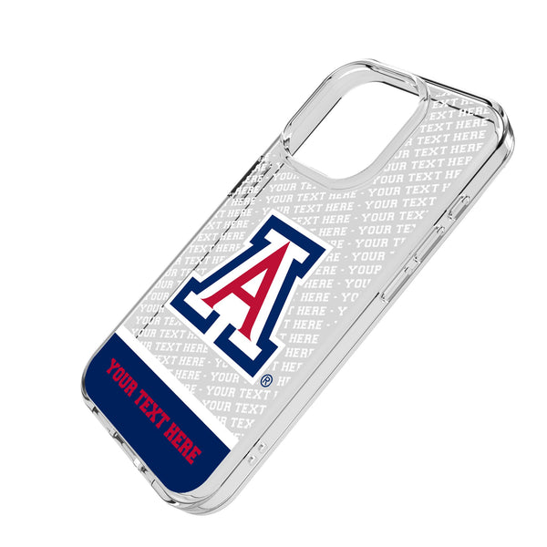University of Arizona Wildcats Personalized EndZone Plus iPhone Clear Phone Case for Apple iPhone Iso.Jpg