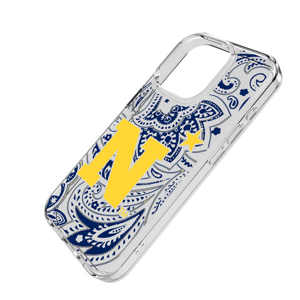 United State Naval Academy Midshipmen Paisley iPhone Clear Phone Case for Apple iPhone Iso.Jpg