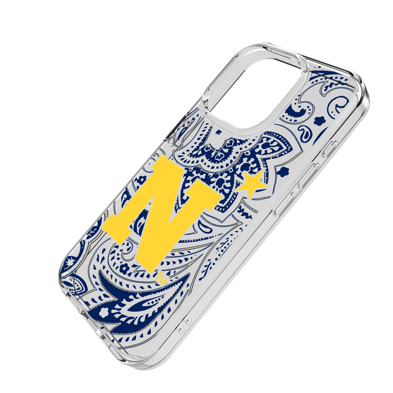 United State Naval Academy Midshipmen Paisley iPhone Clear Phone Case for Apple iPhone Iso.Jpg
