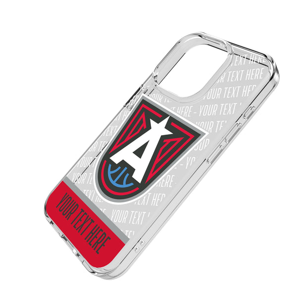 Atlanta Dream Personalized EndZone Plus iPhone Clear Phone Case for Apple iPhone Iso.Jpg