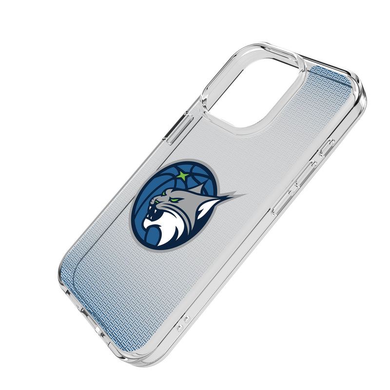 Minnesota Lynx Linen iPhone Clear Phone Case for Apple iPhone Iso.Jpg