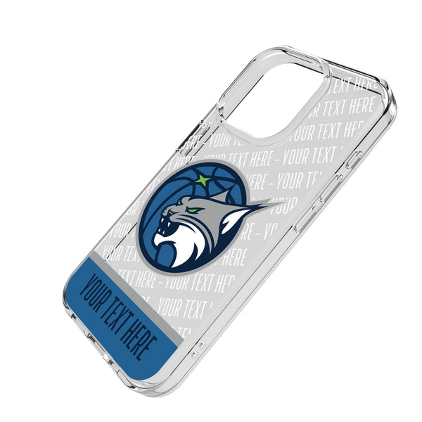 Minnesota Lynx Personalized EndZone Plus iPhone Clear Phone Case for Apple iPhone Iso.Jpg
