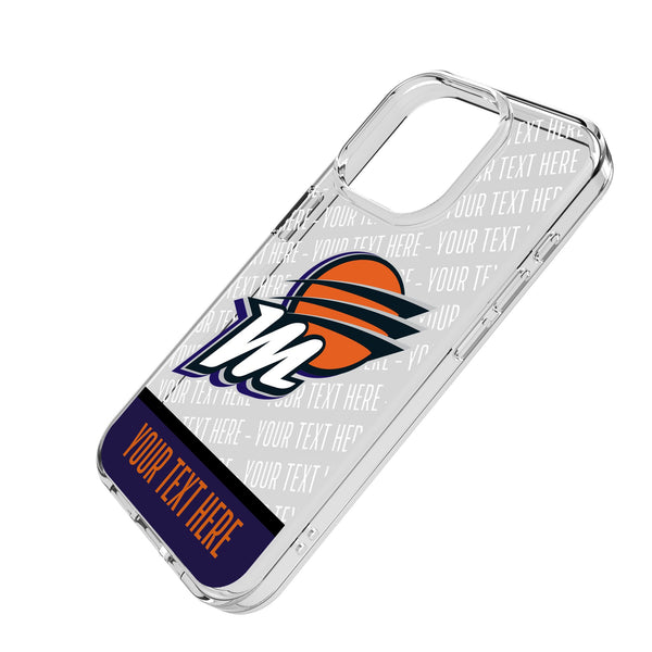 Phoenix Mercury Personalized EndZone Plus iPhone Clear Phone Case for Apple iPhone Iso.Jpg