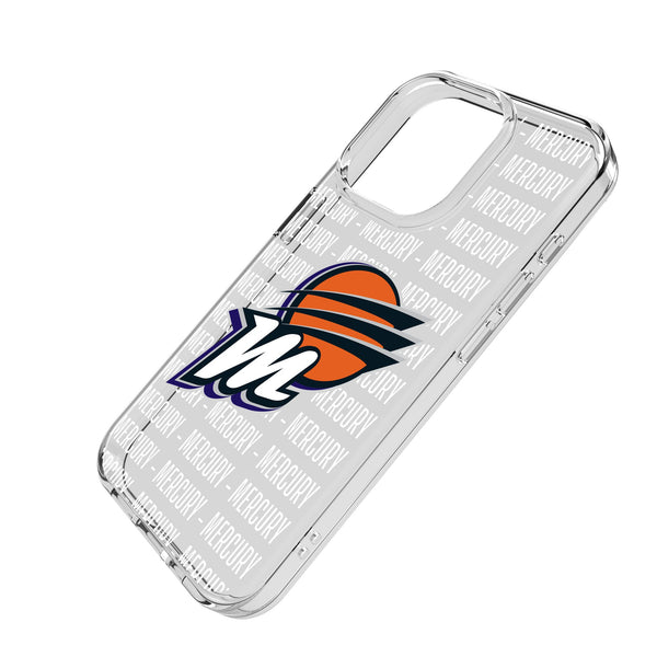 Phoenix Mercury Text Backdrop iPhone Clear Phone Case for Apple iPhone Iso.Jpg