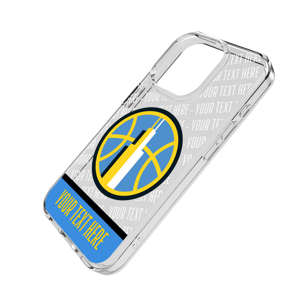 Chicago Sky Personalized EndZone Plus iPhone Clear Phone Case for Apple iPhone Iso.Jpg