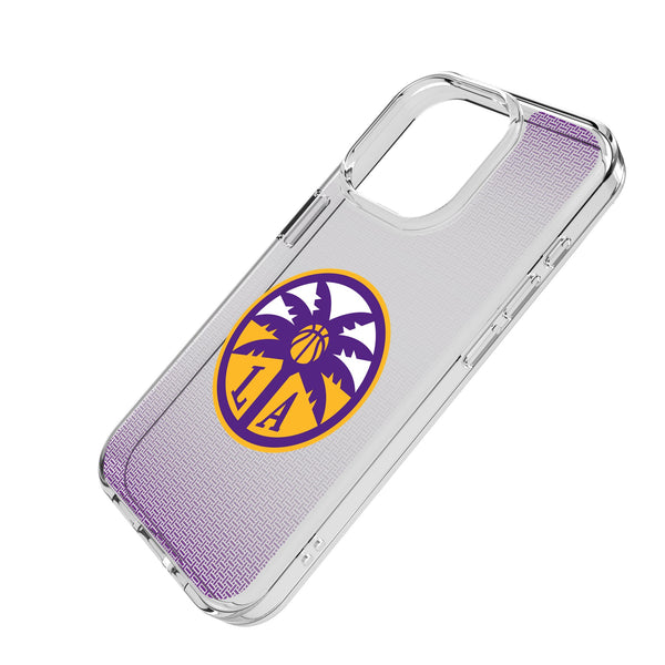 Los Angeles Sparks Linen iPhone Clear Phone Case for Apple iPhone Iso.Jpg
