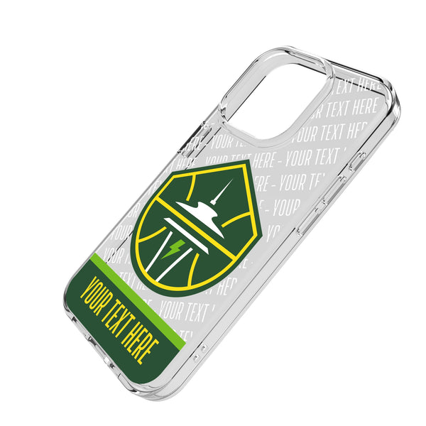 Seattle Storm Personalized EndZone Plus iPhone Clear Phone Case for Apple iPhone Iso.Jpg