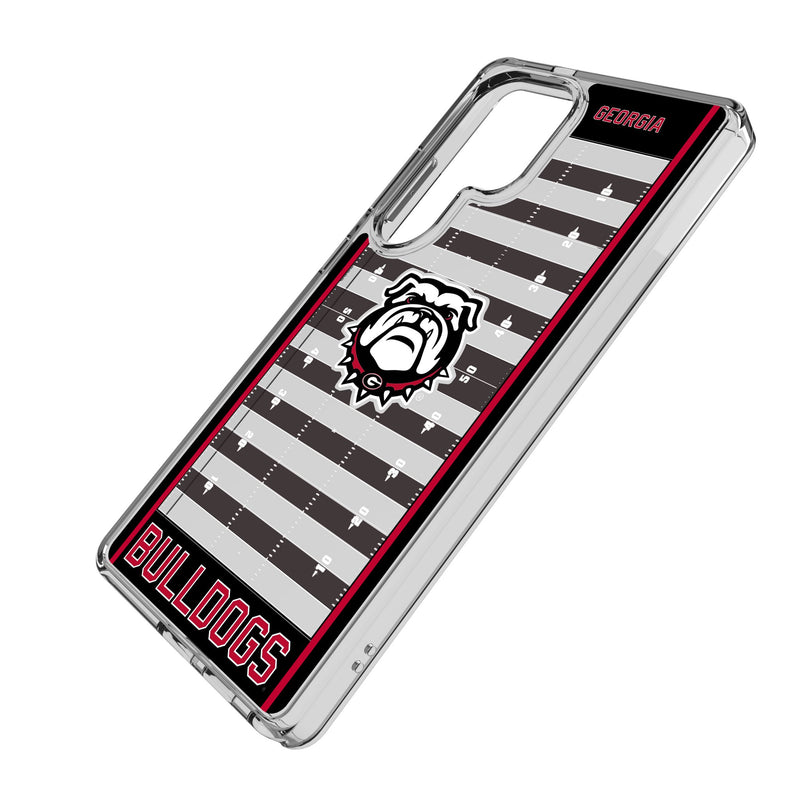 University of Georgia Bulldogs Uga Field Galaxy Clear Phone Case for Samsung Galaxy Iso.Jpg