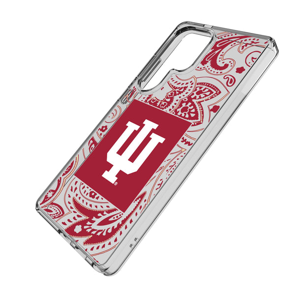 Indiana University Hoosiers Paisley Galaxy Clear Phone Case for Samsung Galaxy Iso.Jpg