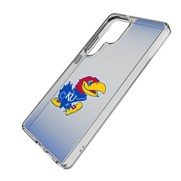 University of Kansas Jayhawks Linen Galaxy Clear Phone Case for Samsung Galaxy Iso.Jpg