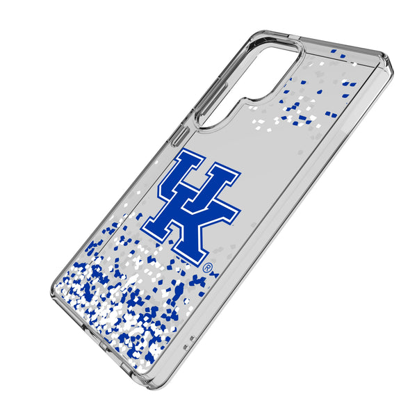 University of Kentucky Wildcats Confetti Galaxy Clear Phone Case for Samsung Galaxy Iso.Jpg